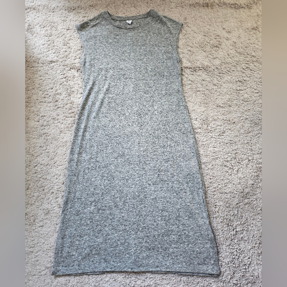 Gray Sleeveless Maxi Dress